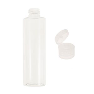 Φιαλίδια Διάφανα Pet με λευκό flip top καπάκι